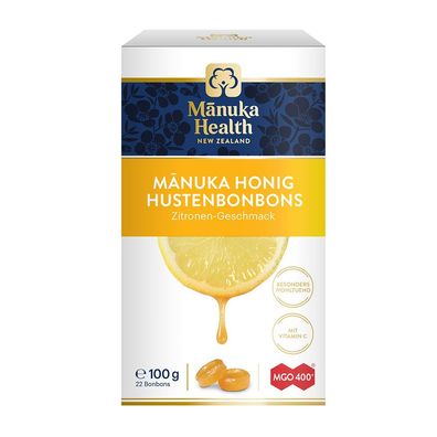 Manuka MGO 400+ Zitronen-Hustenbonbons
