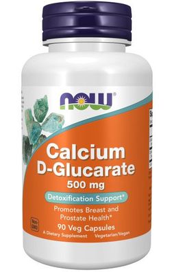 Now Foods, Calcium D-Glucarate, 500mg, 90 Veg. Kapseln
