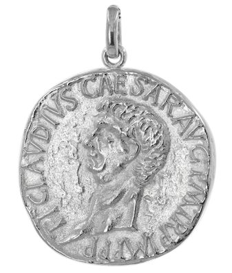 trendor Schmuck Anhänger Claudius/ Spes 925 Silber Replikat Römische Münze 358843
