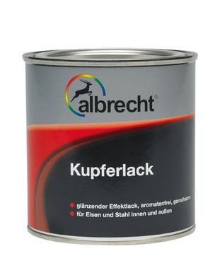 7,40€/100ml) 2x125 ml Albrecht Kupferlack glänzend kupfer Innen/ Außen 250 ml