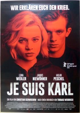 Je Suis Karl - Original Kinoplakat A0 - Luna Wedler, Jannis Niewöhner - Filmposter