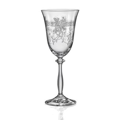 Weißweingläser Weinglas Royal einheitliches Ornament 250ml 6er Set Bohemia