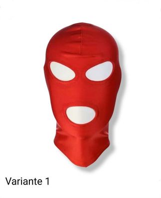 Gesichtsmaske Rot Mundöffnung Fetisch Maske Ohne Augen Rollenspiele BDSM
