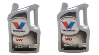 2 x 5L (10 Liter) Valvoline VR1 RACING Motoröl Öl - SAE 10W-60 Oil 10W60