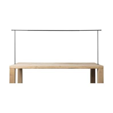 Tischgestell ausziehbar schwarz - bis 250 cm - Metall Deko Stange Halter Klemme
