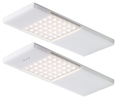 LED Unterbauleuchte Küche 2x4 W, Leuchtenset Samba mit Sensor, Dimmer