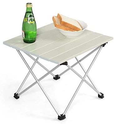 Campingtisch Falttisch Alu Gartentisch Klapptisch mit Tragetasche 40 x 35 x 32cm Weiß