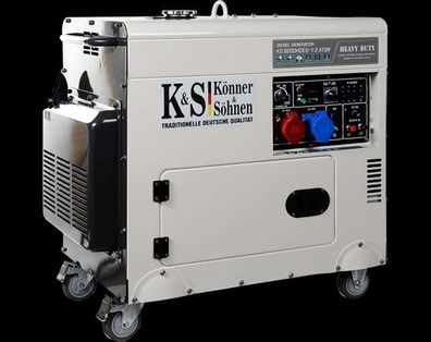 Könner&Söhne Diesel Leise Generator 230V400V 7,5KvA 9200HDES-1/3 ATSR