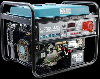 Könner&Söhnen Benzin Generator 230V 400V Stromaggregat KS7000E-3 ATS