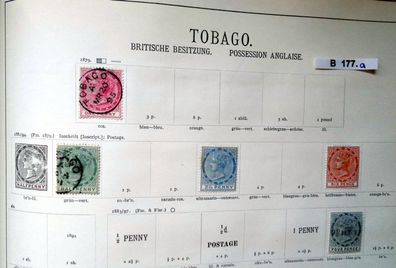 schöne hochwertige Briefmarkensammlung Trinidad & Tobago 1851 bis 1922