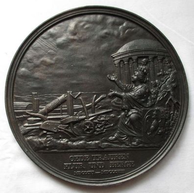 seltene signierte Eisen Medaille auf die Befreiungskriege 1806 - 1813 (153466)