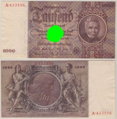 1000 Mark Banknote Deutsches Reich 22.02.1936 Rosenberg 177 a UNC (155710)