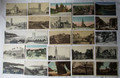 134160/ Konvolut 1000 Ansichtskarten überwiegend Frankreich und Belgien bis 1945