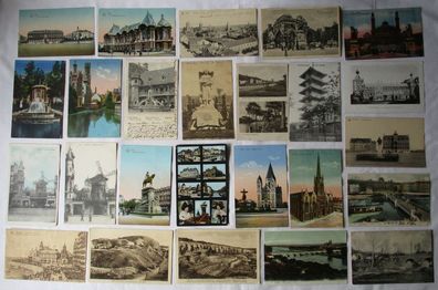 134743/ Konvolut 1000 Ansichtskarten überwiegend Frankreich und Belgien bis 1945