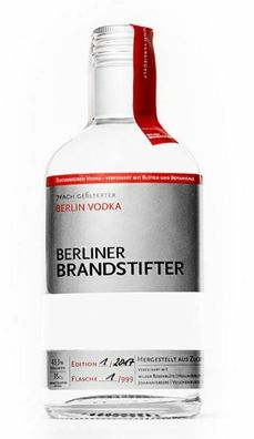 Berliner Brandstifter Berlin Vodka 0,35 l, 43,3 % vol.