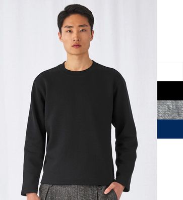B&C dickes Herren Kasten-Sweatshirt Pullover S bis 2XL Open Hem WU610 NEU