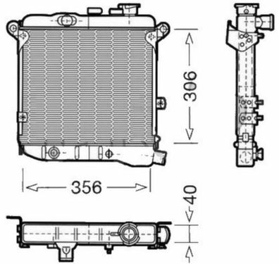 NEU + Kühler > Fiat 127 / Fiorino ( L / CL / GL / S / Rustica > 0.9 / 1.0 ] 5882355