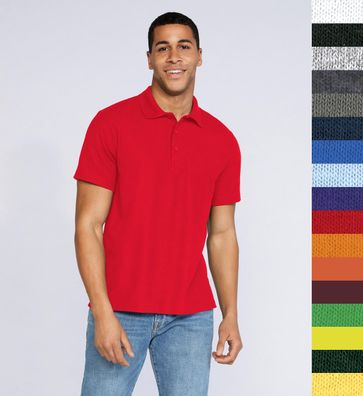 Gildan Herren Polo Shirt Hemd 13 Farben DryBlend Double Piqué 75800 NEU
