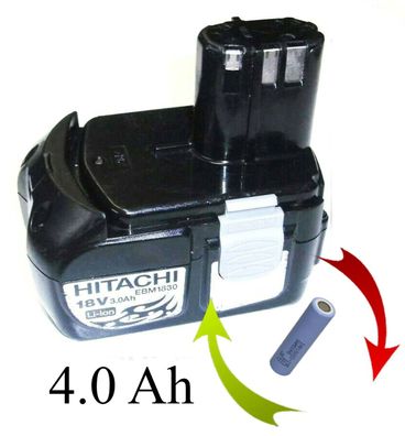 Akkureparatur Zellentausch für Hitachi Akku 18 V Li EBM 1830 mit 5.0 Ah 5000 mAh