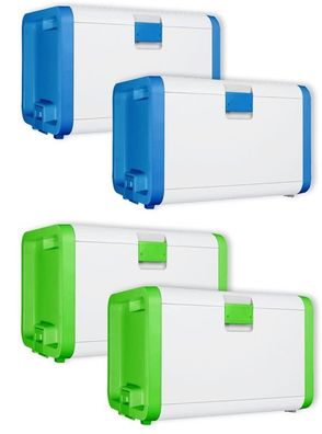 2er smarty Aufbewahrungsbox Deckel Rollen 95 L Multifunktionsbox Kiste Truhe Box
