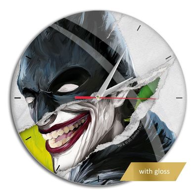 Wanduhr glänzend Joker 001 Uhr Clock DC Marvel Dekoration