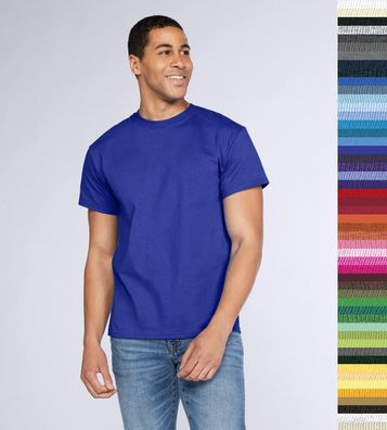 3er Pack Gildan Herren dickes T-Shirt in 50 Farben Baumwolle Heavy Shirt