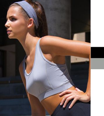 Result Damen Crop Top Shirt Fitness Yoga Sport Impact Softex S282F NEU