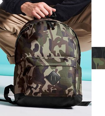 Bag Base Camo Rucksack Backpack gepolstert Camouflage bedruckbar 18L BG175 NEU