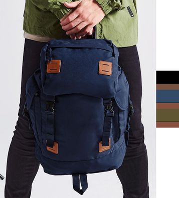 Bag Base Rucksack Retro-Design 27L bedruckbar Urban Explorer Backpack BG620 NEU