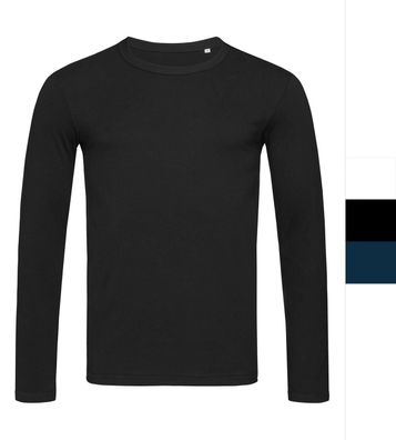 Stedman Herren Longsleeve T-Shirt Baumwolle S-XL Single Jersey Morgan ST9040 NEU