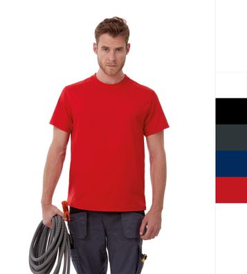 2er Pack Herren Workwear T-Shirt S - 4XL B&C bis 60°C waschbar Perfect Pro TUC01