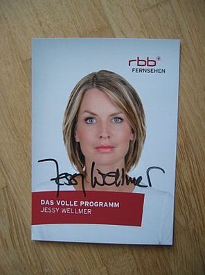 RBB Fernsehmoderatorin Jessy Wellmer - handsigniertes Autogramm!!!