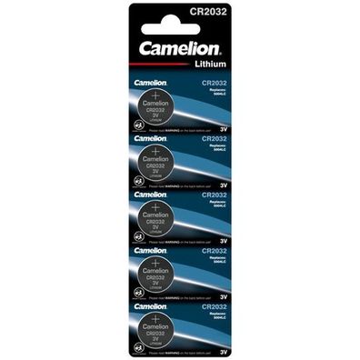 Camelion - CR2032 - 3 Volt 220mAh Lithium - 5er Pack