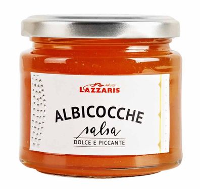 Aprikosensenf 250g Aprikosen Sauce Salsa di Albicocche Lazzaris Senfsauce