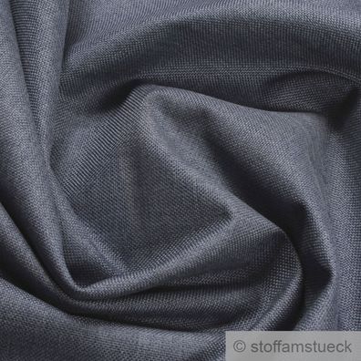 Stoff Polyester Leinwand jeansblau meliert beschichtet wasserabweisend outdoor