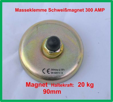 Magnet Masseklemme  bis 400 A Schweißmagne Massemagnet  Kabel  H01N2-D HAR 4Μ 