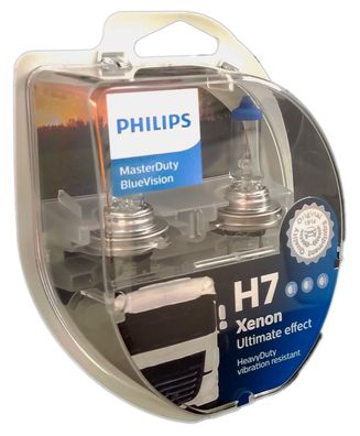 H7 Philips MasterDuty BlueVision Xenon-Effekt 24V 70W PX26d 2st. 13972MDBVS