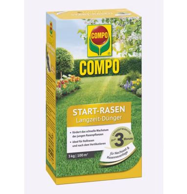 COMPO Start-Rasen Langzeit-Dünger, 3 kg