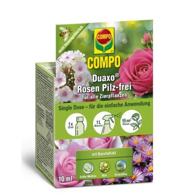 COMPO Duaxo® Rosen Pilz-frei für alle Zierpflanzen - Single Dose, 10 ml