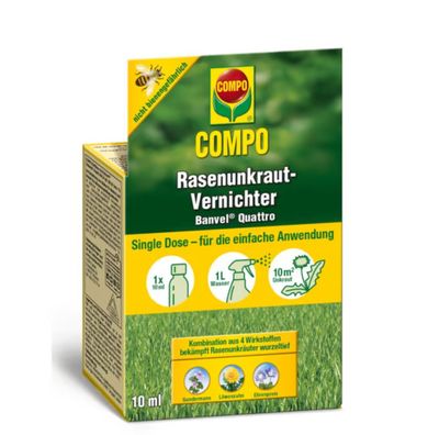 COMPO Rasenunkraut-Vernichter Banvel® Quattro - Single Dose, 10 ml