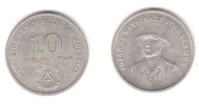 DDR Gedenk Münze 10 Mark 20 Jahre Nationale Volksarmee NVA 1976 (110731)