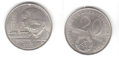 DDR Gedenk Münze 20 Mark 30. Jahrestag der DDR 1979 (111064)