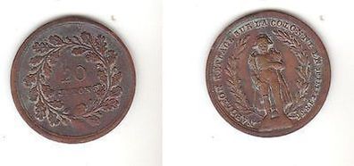 alte Wertmarke Frankreich 20 Jetons Napoleon 1835 (110858)
