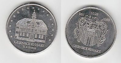 DDR Medaille Gernrode Harz Rathaus (110923)