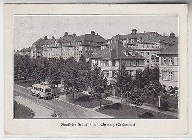66998 Ak Staatliche Frauenklinik Chemnitz (Teilansicht) 1930