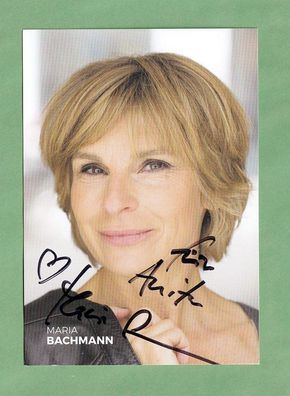 Maria Bachmann ( deutsche Schauspielerin ) - Originalautogramkarte pers. signiert