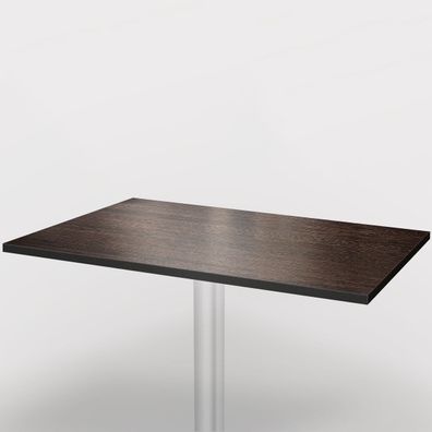 2er-Set Bistro Terrassen Tischplatte | 120x60cm | Wenge | 100% HPL | Compact Werzali