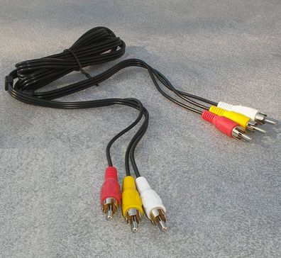 ca 32x Stk Stereo Audio Video Cinch Kabel Leitung ca 1,2m Meter 3fach Audiokabel