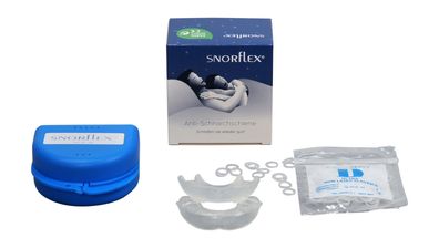 Snorflex® Schnarchschiene bei Schnarchen und Schlafapnoe, mit elastischen Bändern