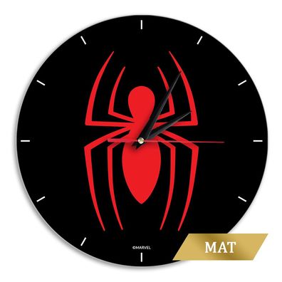 Wanduhr Matt Spiderman Black Clock Wallclock Uhr